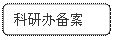 圆角矩形: 科研办备案